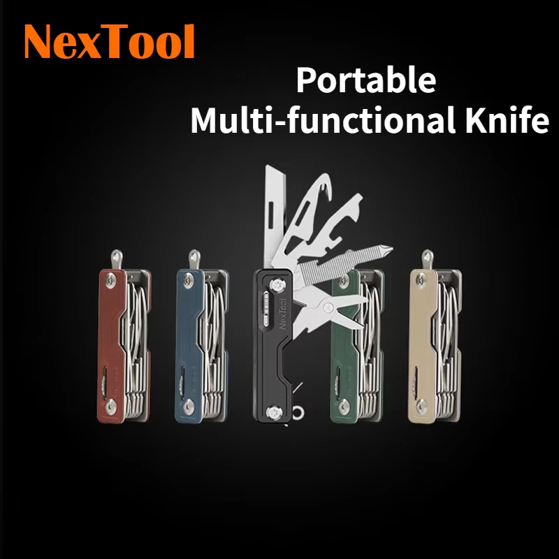 Edc Carry Card - NexTool 10-in-1 키 나이프 미니 접이식