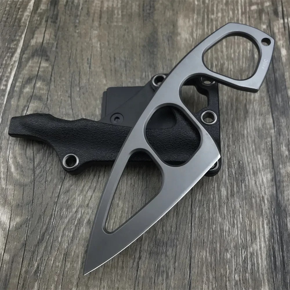 Edc Pocket Carry Fixed Blade - 고경도 넥 나이프 440C 블레이드, 카이덱스