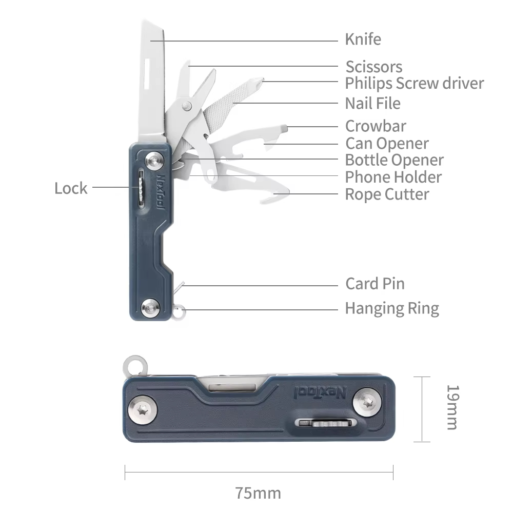 NexTool 10-in-1 키 나이프 미니 접이식 포 - Edc Carry Card 리뷰 및 가격