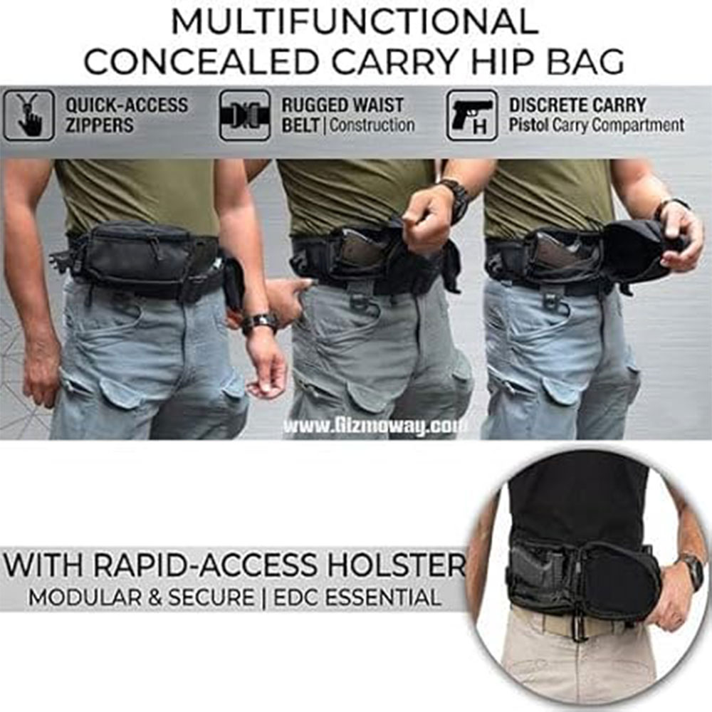 전술용 권총 가방, 숨겨진 홀스터가 있는 권총 케이스, - Edc Concealed Carry Holster 리뷰 및 가격