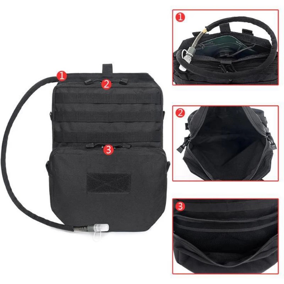 야외 Molle 가방 캠핑 수화 배낭 사냥 장비 조끼, - Edc Deep Carry 리뷰 및 가격