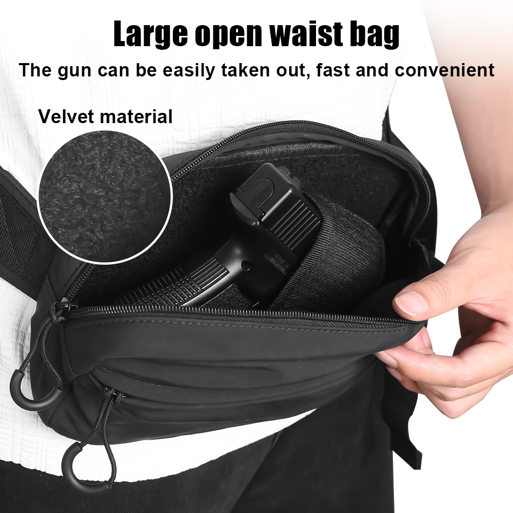 전술 크로스바디 백 권총 허리 팩 은닉형 총기 휴대용  - Edc Concealed Carry Holster 리뷰 및 가격