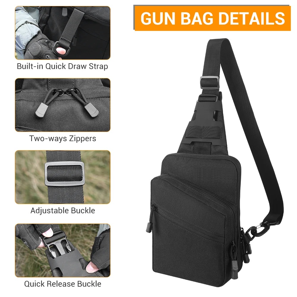 전술 권총 가방, 은닉 휴대용 총 보관 파우치, 권총  - Edc Concealed Carry Holster 리뷰 및 가격
