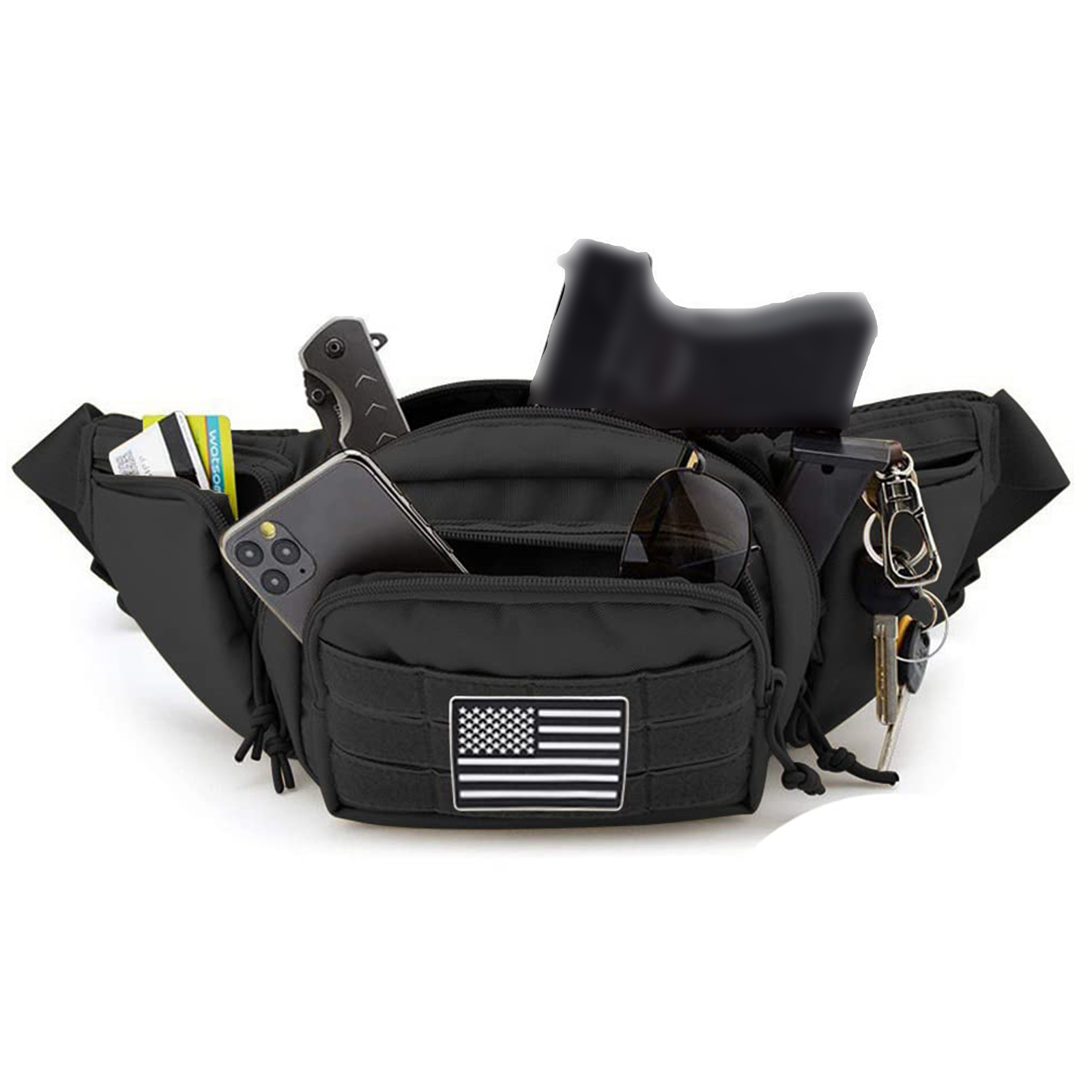전술용 패니팩 건 홀스터 은닉 휴대 권총 허리 가방 방 - Edc Concealed Carry Holster 리뷰 및 가격